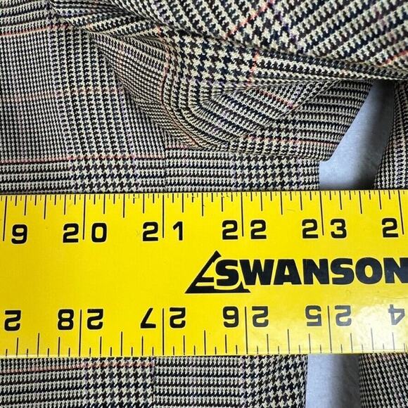 Ermenegildo Zegna Blazer Men 56R Gray Glen Plaid Check Flannel 100% Wool - Picture 4 of 12